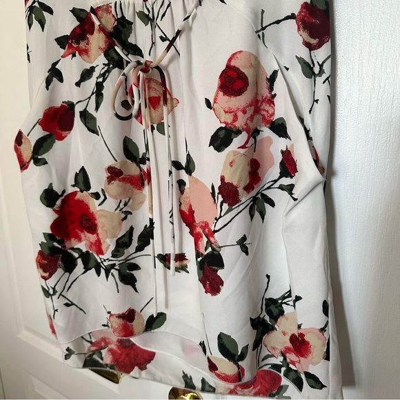 Aritzia Wilfred Sabine Dress White Floral Size L - Picture 2 of 12